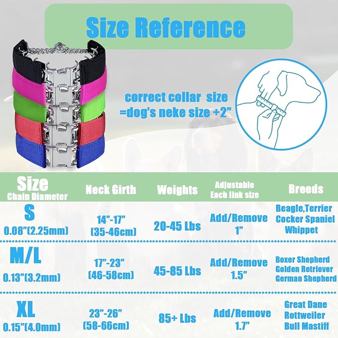 Adjustable Collar with Quick Release Buckle Collars for Small Medium Large Dogs