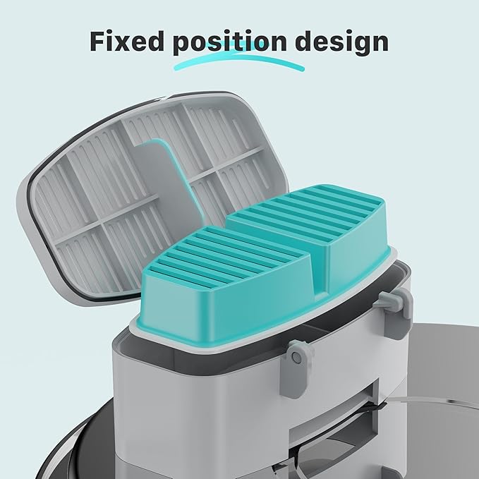 BEMOONY Cat Water Fountain Filters: Pet Water Fountain Replacement Filter - 12 Packs of Cat Fountain Filters (6 Carbon Filters + 6 Sponges) - Multiple Filtration Please Replace it Every 2-3 Weeks