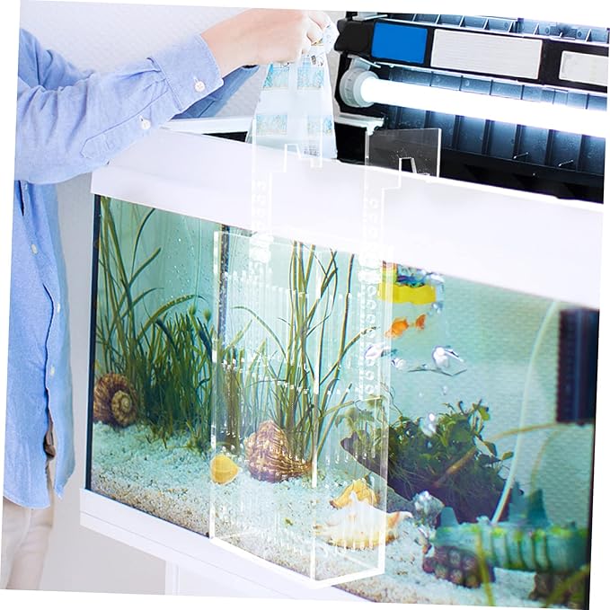 Breeding Box for Fish Tank Acrylic Isolation Container with View for Safe Fish Hatching Prevents Adult Easy to Clean for Breeding