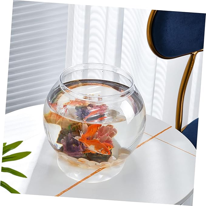 3pcs Goldfish Bowl Household Fish Tank Fish Bowl Fish Bowls Round Glass Vase Clear Glass Vases Glass Flower Vases Delicate Fish Bowl Fish Living Tank Desktop