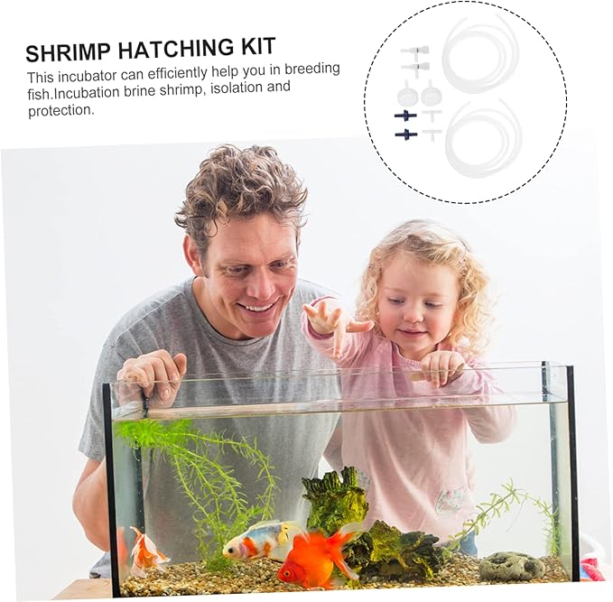 2 Sets Brine Shrimp Hatchery Kit with Transparent Soda Bottle Accessories DIY Artemia Egg Hatching Tool Aquarium Hatchery Equipment Easy to Install and Clean