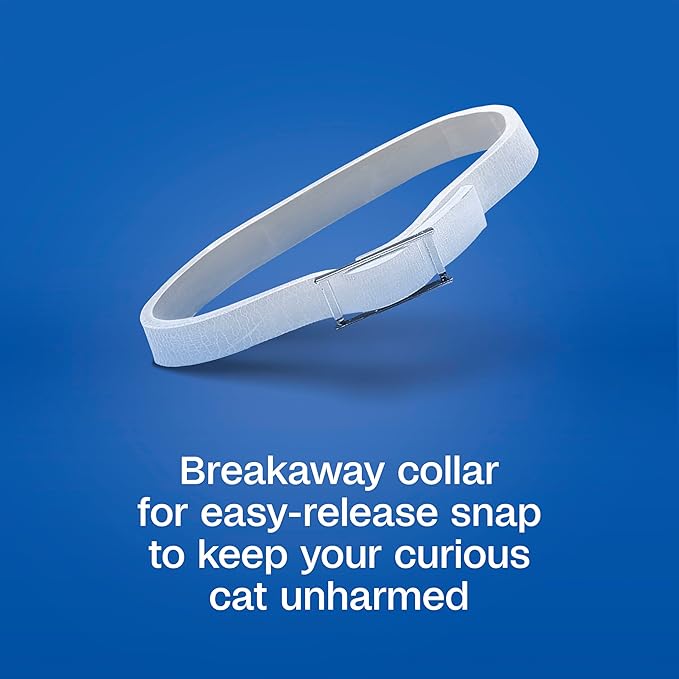 ADAMS Plus Flea & Tick Collar for Cats, Flea Collar for 7-Month Prevention, Adjustable Collar Fits Cats & Kittens, Kills Fleas & Ticks, 1 Count