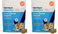 Vetnique Glandex Anal Gland Soft Chew Treats with Pumpkin for Dogs Digestive Enzymes, Probiotics Fiber Supplement for Dogs Boot The Scoot (30ct, Peanut Butter Chews) (Pack of 2)
