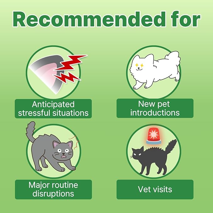 Doctor By Cat Calming Stress and Anxiety Relief Supplement Anti Stress Relaxant Sedative overgrooming with Lactium, L-Tryptophan 30 lickable Formula Individually Packaged, Chicken (1 Pack)