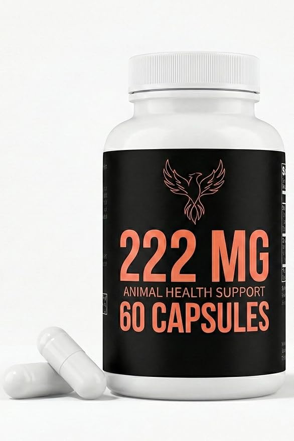 Pure 222mg Animal Health Support Formula - 60 Precision Units - Advanced Internal Care for Pets & Livestock