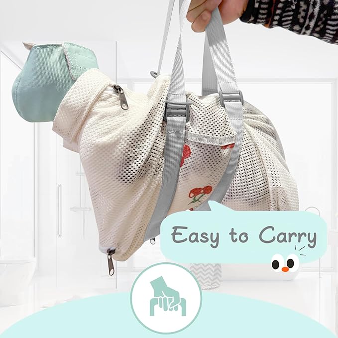 Cinf Cat Bathing Bag(Free Muzzle) Breathable Mesh Anti Scratch Adjustable Cat Grooming Bag for Nail Trimming, Bathing Soft Cat Washing Bag(White&Cherry) L
