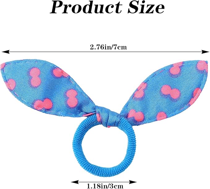 100 Pcs Puppy Dog Cute Rabbit Ear Hair Ties Hair Accessories Set Bowknot Dogs Hairs Bows with Elastic Bands for Small Dogs, Colorful Grooming Costume Accessories for Daily Use Holidays (Colorful Mix)