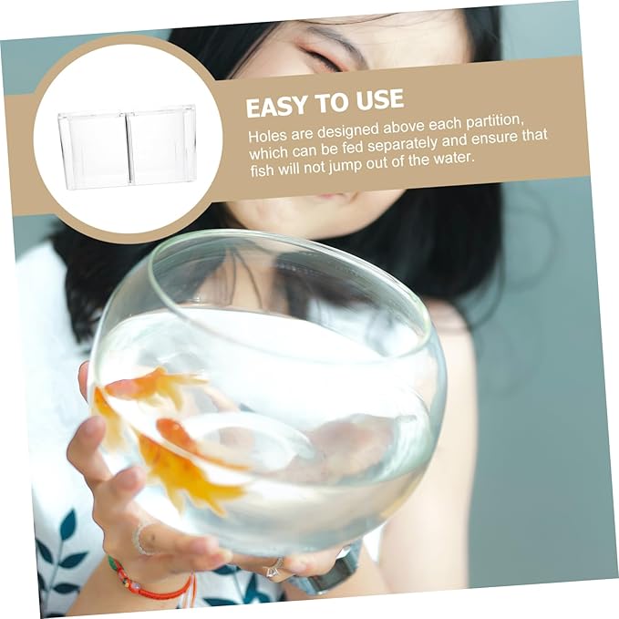 Totority 3-in-1 Multifunctional Fish Breeding Box Aquarium Isolation Container Divider for Breeding Fish Tank Hatchery Tool Suitable for Betta and Other