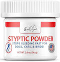 Styptic Powder for Dogs, Cats, and Birds (2 oz) by Evo Dyne | Fast-Acting Blood Stop for Pets | Quick Stop Bleeding Powder for Dog Nail Clipping, Grooming, Cuts and More (1-Pack)