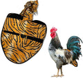 Hen Holster Bird Diaper, Wrap Around - for Hens, Roosters, Ducks, Leak-Proof Design, Comfortable Fleece Strap Bird Harness with Sewn-in Liner, Secure Hook and Loop Closure - XL, Tiger