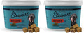 Stewart Beef Liver Dog Treats, 2 oz, ~45 Pieces, Freeze Dried Raw, Single Ingredient, 50% Protein Training Treats or Meal Topper in a Resealable Tub, Grain Free, Gluten Free (Pack of 2)