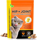 Hip & Joint Bites for Cats - Cat Joint Supplement,Chicken Flavored Glucosamine Joint Supplement for Cats - Cat Joint Supplement for HIPS & Joints, Cat Arthritis Pain Relief, with Green Lipped Mussel