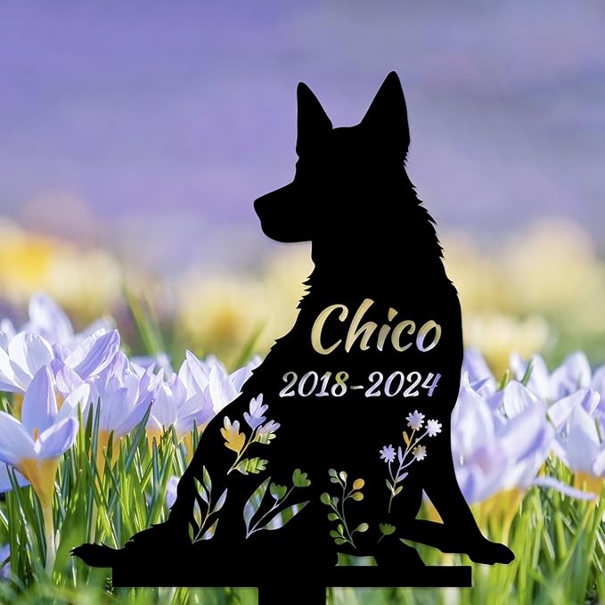 Personalized Dog Memorial Stake, Dog Grave Marker, in Memorial of Dog, Dog Loss Gift, Dog Name Sign Pet Sympathy Gift
