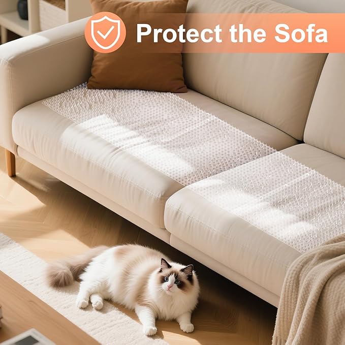 Uross Scat Mat for Cats -15PCS Deterrent Mat with Spikes Indoor Cat Repellent Mat Outdoor Scat Spikes Mat Indoor Cat Countertop Deterrent Keep Cats Off Counter