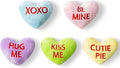 MALLMALL6 5Pcs Valentine’s Day Conversation Heart Catnip Toys Gift for Cat, Indoor Kitten Chew Bite Kick Plush Candy Catmint Pet for Cat Lover Gifts, Cute Interactive Cat Supplies for Pet Presents