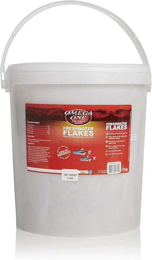Omega One Freshwater Flakes, 5 lb x1