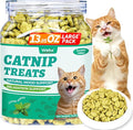 Wellix 13.05oz Catnip Treats for Cats -Healthy Cat Treats for Indoor Cat with Digestive Support - Crunchy Kitten Snacks for Training Biscuits,Food Toppers,Dental Chews with Real Salmon
