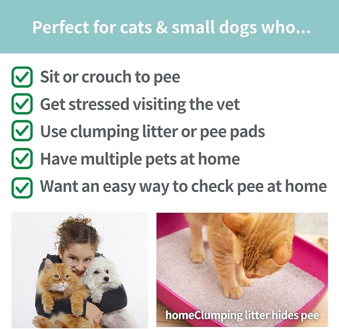 Pet Urine Collection - Cat Urine Sample Tray (6-Pack) Disposable Paper Clean Catch for Cats & Small Dogs - Midstream Slide-Under - No Special Litter Required - Made in Japan