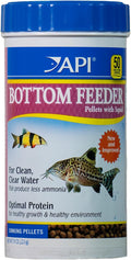 API BOTTOM FEEDER PELLETS WITH SQUID Fish Food 7.9-Ounce Container
