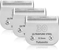 3Pack 30# Clipper Blades Pet Grooming Clipper Replacement Blades Detachable Blade Compatible with andis/wahl/Oster Dog Clippers
