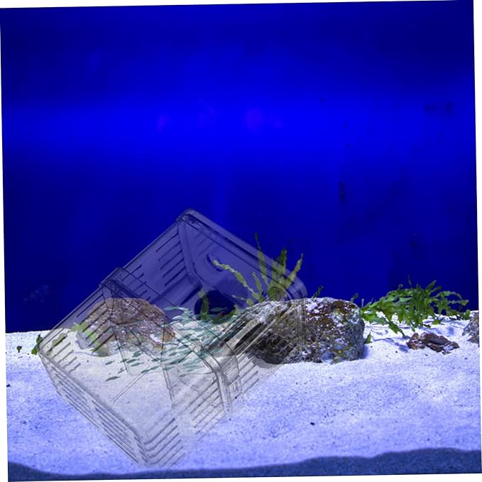 2Pcs Fish Breeding Box Aquarium Incubator with Suction Cups for Fry Isolation and Protection Enhances Survival Rate of Young Fish Tanks Color