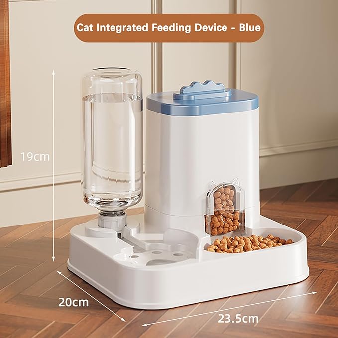 Cat Food Dispenser Dog Cat Feeder Automatic Integrated Food Basin 1-10l Large Capacity Feeding & Watering Supplies Automatic Pet Feeder for Small Medium Dogs Puppy Kitten Cats Food Bowl