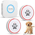 ChunHee Dog Door Bell for Potty Training – Wireless Doggie Doorbell to Go Outside, 1.6in Touch Surface, Easy for Puppy & Adult Dogs, IP55 Waterproof, 500FT Range, 55 Ringtones, Adjustable Volume