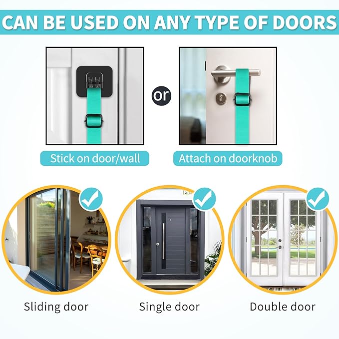 COOYOO 2 Pack Dog Doorbells, Adjustable Potty Training Dog Bells, Upgraded for Training Your Puppy The Easy Way, Premium Quality Housetraining Hanging Bell-5 Extra Large Loud 1.5 DoorBells