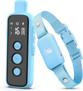Bousnic Shock Collar for Dogs - Waterproof Rechargeable Dog Electric Training Collar with Remote for Small Medium Large Dogs with Beep, Vibration, Safe Shock Modes (8-120 Lbs) (Blue)