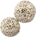 by M&M 5108 Mega 4 Inch Sola Ball Pk2 - Large Handmade Natural Sola Wood Bird Foot Toys, Shreddable Spheres, Great for Chewing Beaks and Grabbing Feet, Excellent for Med to Lg Birds
