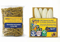 Farm to Feathers™ Bird Millet & Cuttlebone Bundle – USA Grown Millet Sprays for Parakeets, Budgies, Cockatiels, Finches & Canaries – 1 lb Tips and Tails Millet + 4” Cuttlebone (4 Pack)