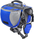 Adjustable Service Dog Supply Backpack Saddle Bag for Camping Hiking Training