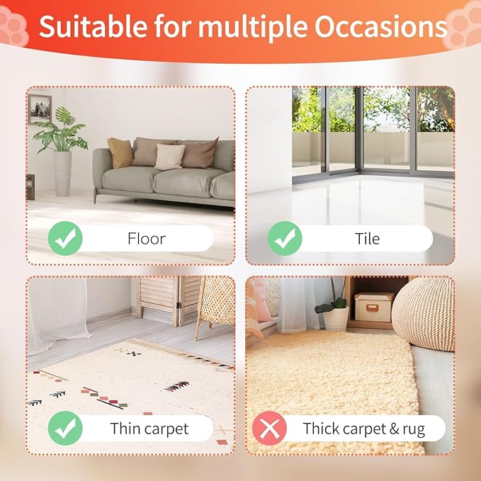 Interactive Cat Toys The Kitifish Rechargeable Automatic Cat Toy for Indoor Cats with Feather and Bell Fast Rolling on Hard Carpet Motion Activate Kitten Toys