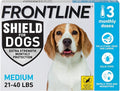 FRONTLINE Shield Flea & Tick Treatment for Medium Dogs 21-40 lbs. Count of 3