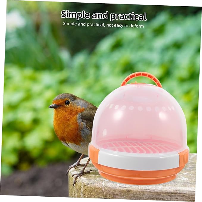 Portable Bird Carrier Travel Cage Handle Pet Carrier for Parrots and Birds Breathable and Design for Travel Hiking and Camping