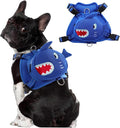 Dog Harness with Backpack, Adjustable Dog Backpack Harness for Small Medium Dogs, No-Pull Breathable Backpacks for Dogs to Wear, for Traveling, Hiking, Camping, Training, Blue M