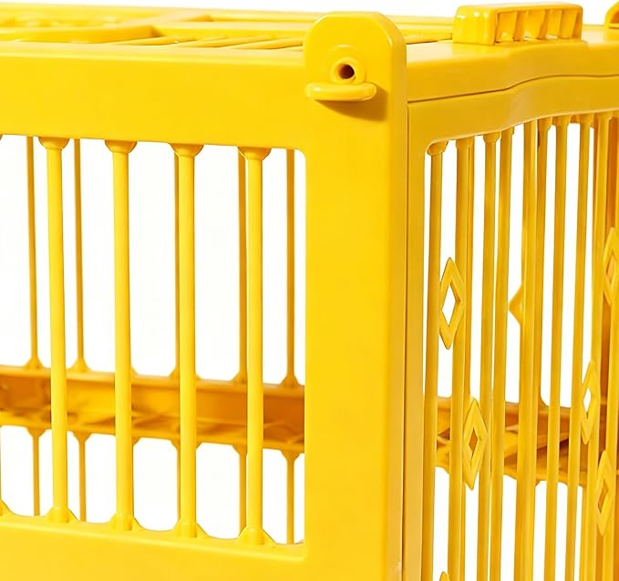 Parrot Travel Cage - Lightweight Small Bird Carrier, Includes Standing Perch, Secure Conure Transport Box, Easy-Clean Indoor Home Crate, Short-Term Vet Visit Unit | for Cockatiel Finch Lovebird