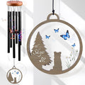 Pet Memorial Wind Chime – Dog Memorial Gifts for Loss of Pet, Loss of Pet Sympathy Gift, Pet Remembrance Bereavement Gift (Tree-Dog)