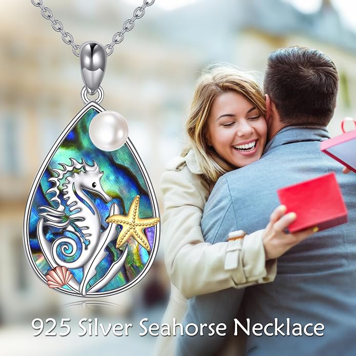 KZX Cat/Dog/Phoenix/Eagle/Whale/Shark/Puffin/Starfish/Chicken/Butterfly/Owl/Bee/Frog/Seahorse Necklace Sterling Silver Animal Pendant Jewelry Gift for Women