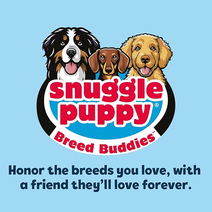Snuggle Puppy Heartbeat Puppy Toy for Large Breeds, Breed Buddies Collection-Great Dane, Plush Dog Toy with Real-Feel Pulse and Heat Pack for Crate Time, First Nights, and Rest