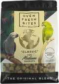 Oven Fresh Bites Natural Baked Avian Diet, All-Natural Bird Food, Whole Grain, Medium Parrot, 28 Oz