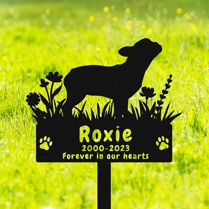 Personalized French Bulldog Memorial Dog Grave Marker, Custom Bulldog Dog Memorial Garden Stake Grave Marker, Metal Sympathy Plaque Sign Pet Loss Gift Outdoor Garden Decor Dog Grave Marker