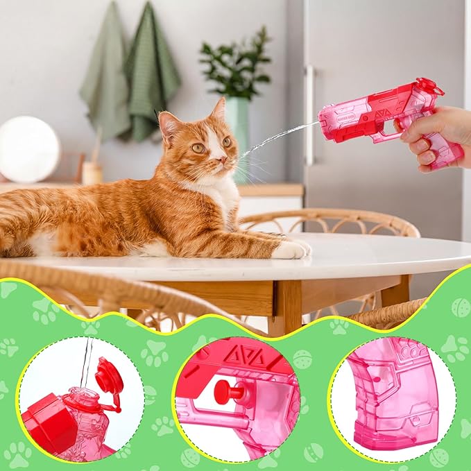 Geelin 2 Pack Squirt Spray for Cats Dogs Training Squirt for Cats Deterrent Water Spray Pistols for Dogs Pets Training(Fashion Style,Bright Colors)