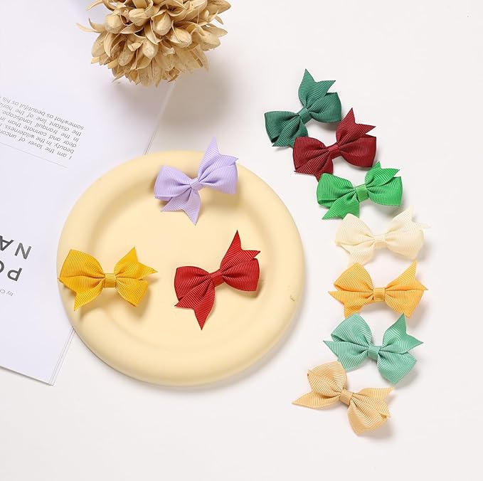 60PCS Puppy Dog Bows with Clips,2.2 Inch Handmade Hair Accessories Bow Pet Puppy for Doggies Cat Kitten Rabbit Grooming Accessories (Red Style B-60pcs)