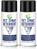 Cat Deterrent Spray Refill, Pet Spray Deterrent System, Motion Activated Cat System, Cat & Dog Odorless & Indoor, Up to 3 Feet Away, Pet Deterrent Spray Refill 2 Pack 7.78Oz
