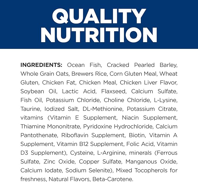 Hill's Prescription Diet c/d Multicare Urinary Care Ocean Fish Flavor Dry Cat Food, Veterinary Diet, 17.6 lb. Bag