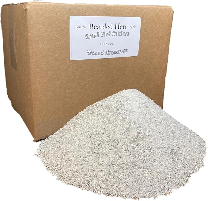 Small Bird Calcium Carbonate - Fine Ground All Natural Limestone - Egg Strength - Pullet, Quail, Pigeon, Parakeet, Cactus, Cacti Seed Germination (19 Pounds)