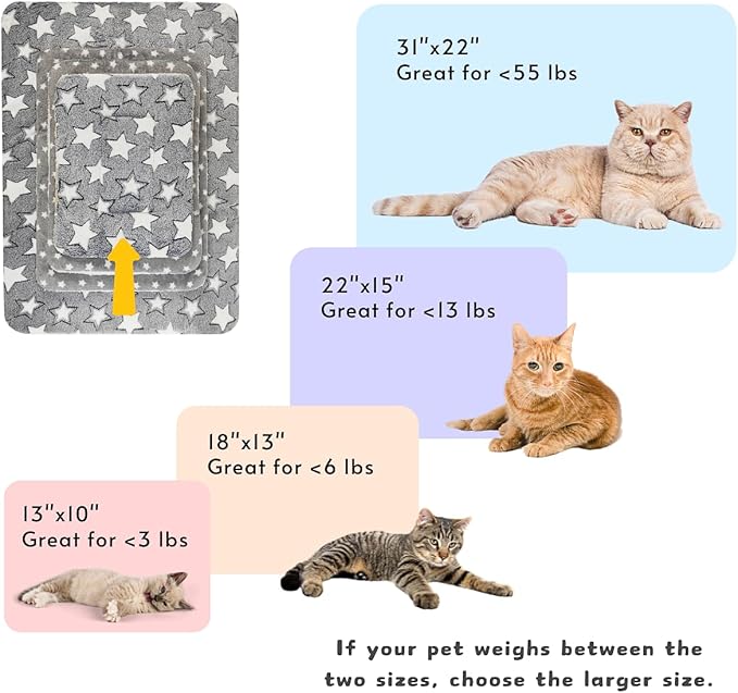 2 Pack Cat Blanket for Indoor Cats Ultra Soft and Warm Calming Cat Bed Fleece Pet Mat for Anxiety and Stress Washable Kitten Blanket