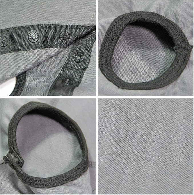 Dog’s Recovery Suit Post Surgery Shirt for Puppy, Wound Protective Clothes for Little Animals(Grey-s)