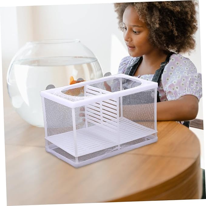 BESPORTBLE Aquarium Fish Breeding Box Isolation Net Incubator for Fish Tank High-Grade Material Increases Survival Rate Visible Mesh Design for Easy Observation